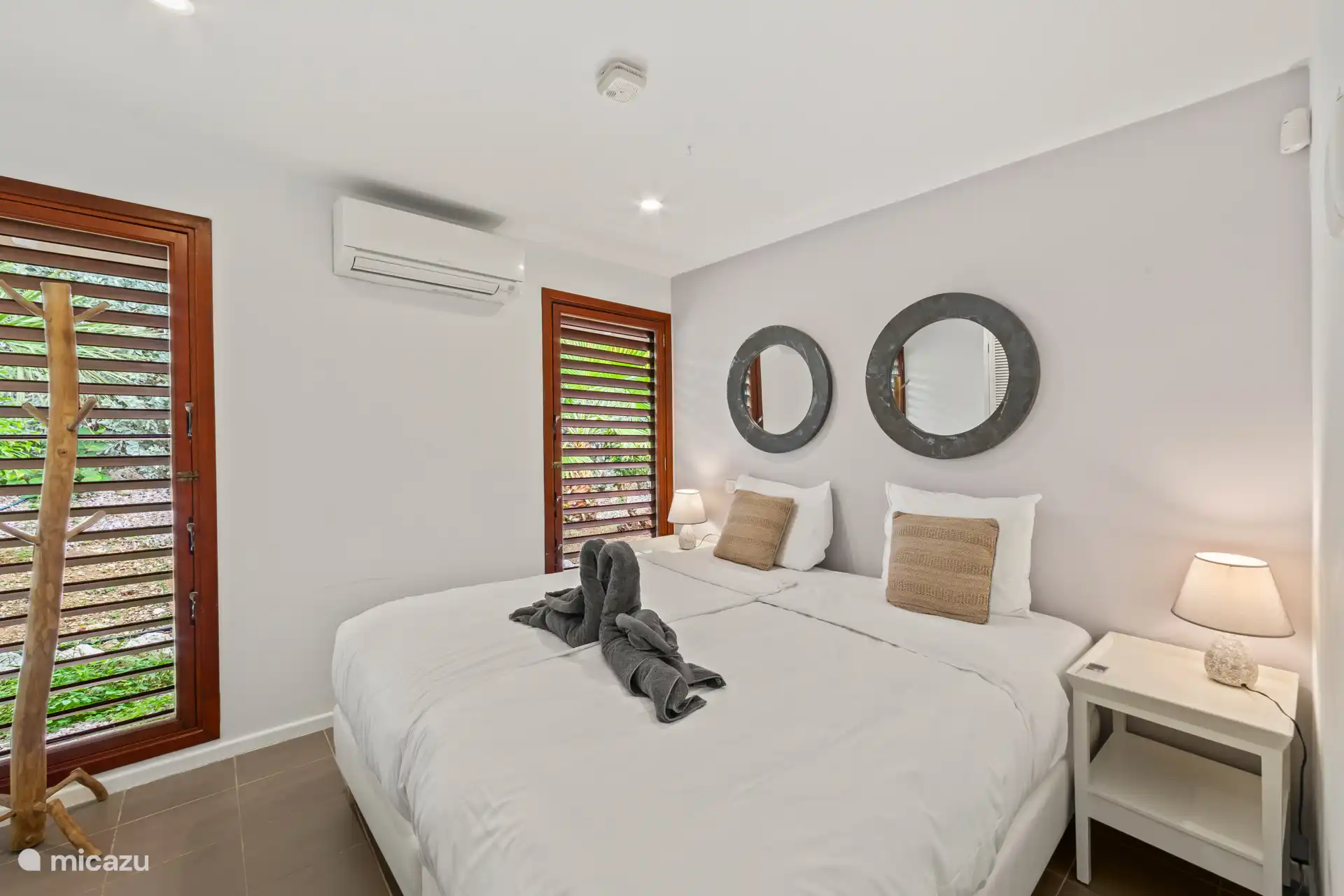 Bedroom with air conditioning