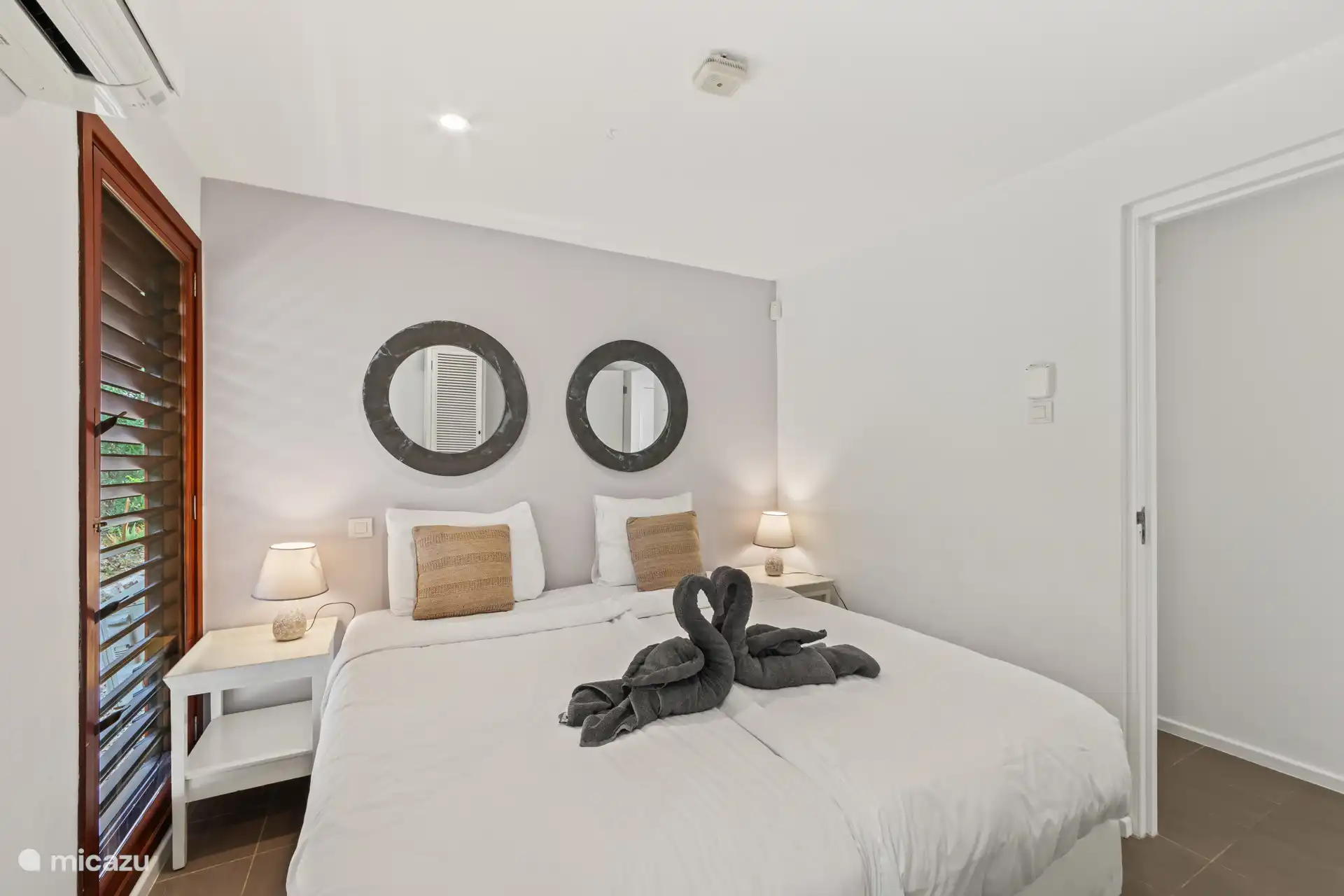 Bedroom with air conditioning