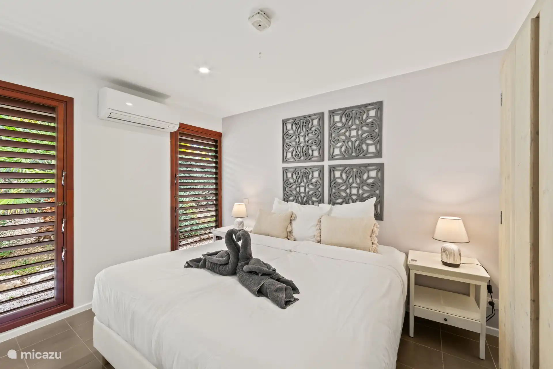 Bedroom with air conditioning