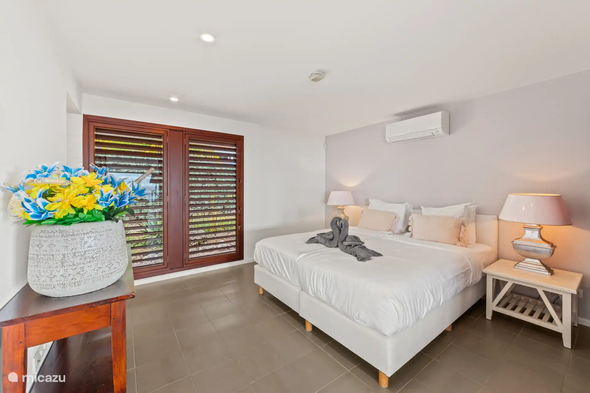 Bedroom with air conditioning