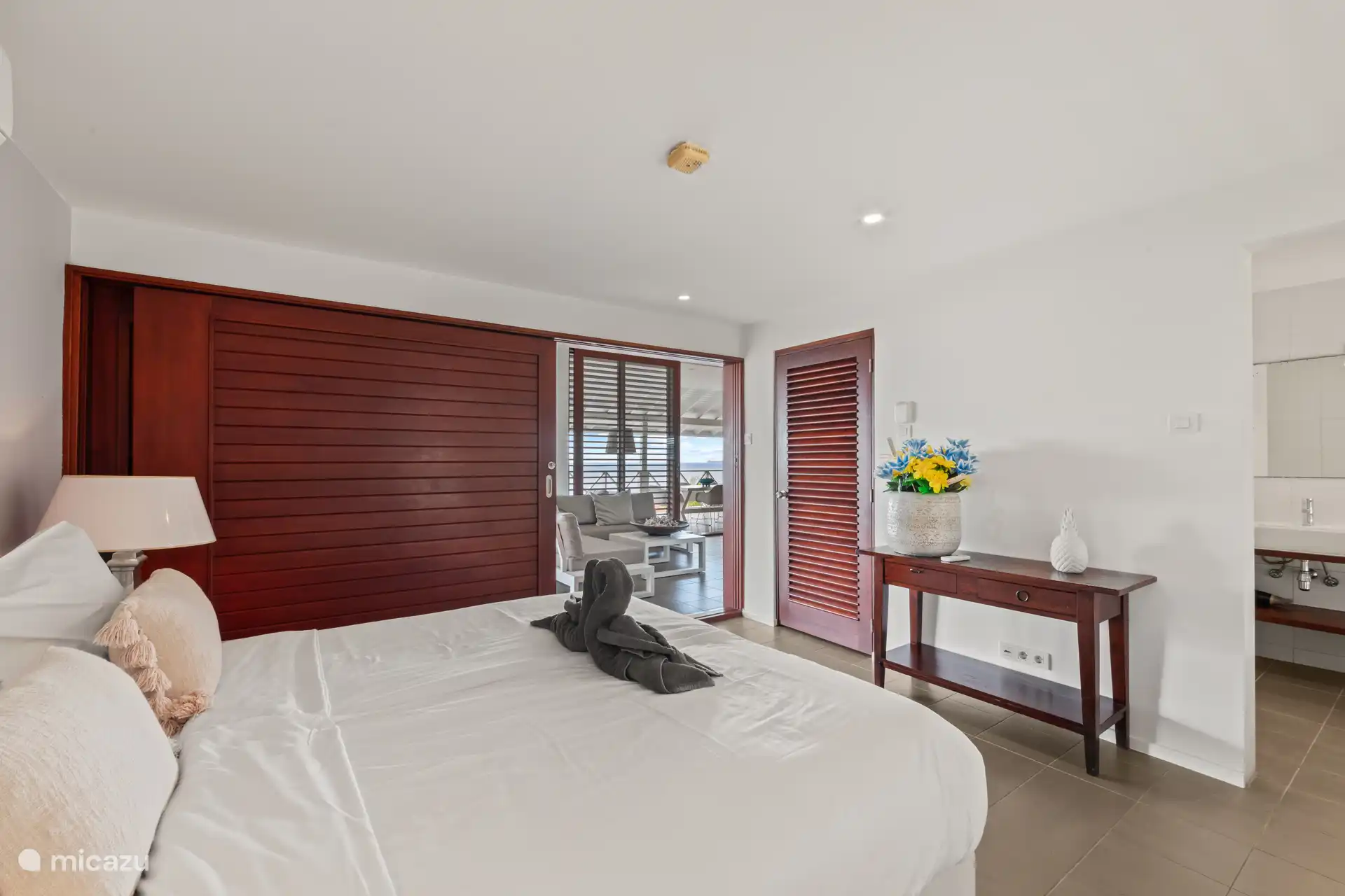 Bedroom with air conditioning