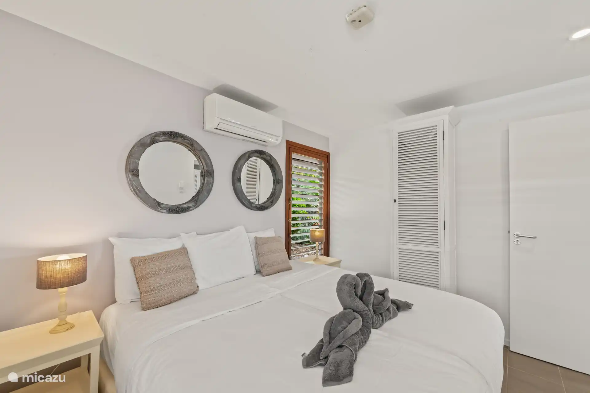 Bedroom with air conditioning