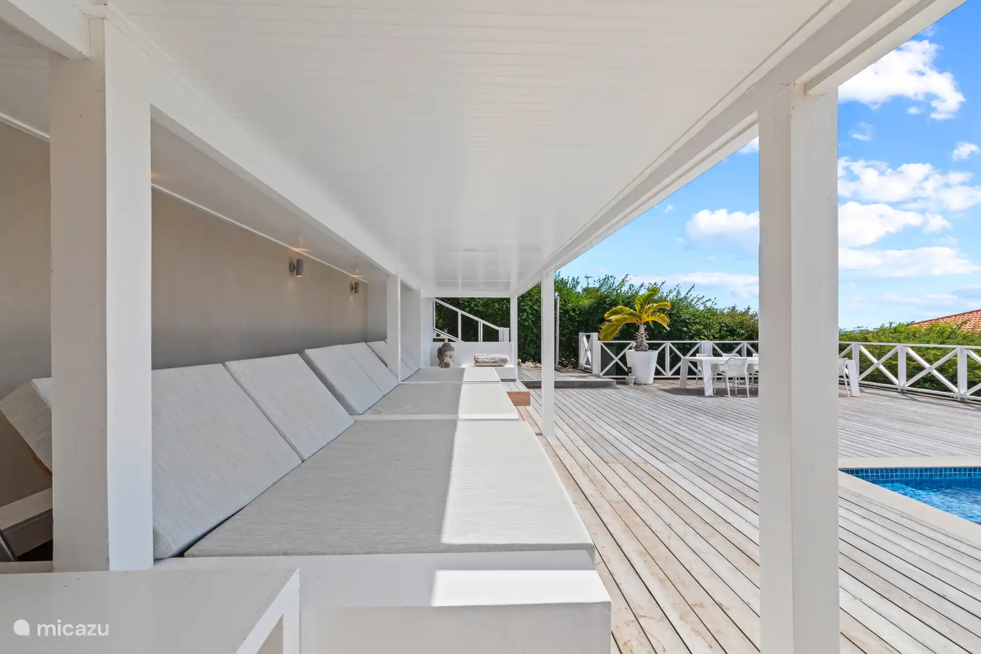 Lovely sunbeds by the pool