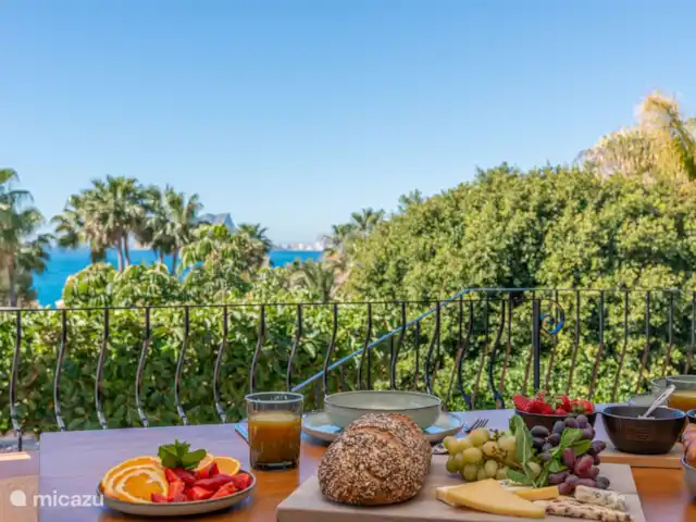 Villa La Renda- Cerca de la playa en España, Costa Blanca, Moraira - villa Mesa de comedor Terraza con vista al mar