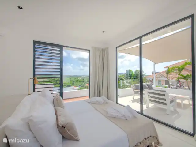 Villa Encanto del Agua | Curaçao, Banda Ariba (est), Jan Thiel - appartement Chambre avec terrasse privée et belle vue