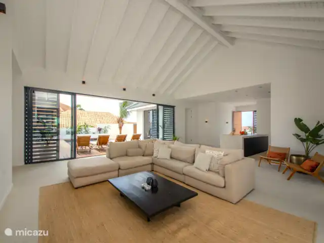 Villa Encanto del Agua | Curaçao, Banda Ariba (est), Jan Thiel - appartement Salon avec cuisine ouverte