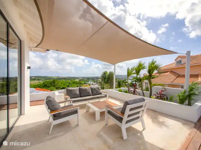 Villa Encanto del Agua | Curaçao, Banda Ariba (est), Jan Thiel - appartement Terrasse couverte avec de belles vues
