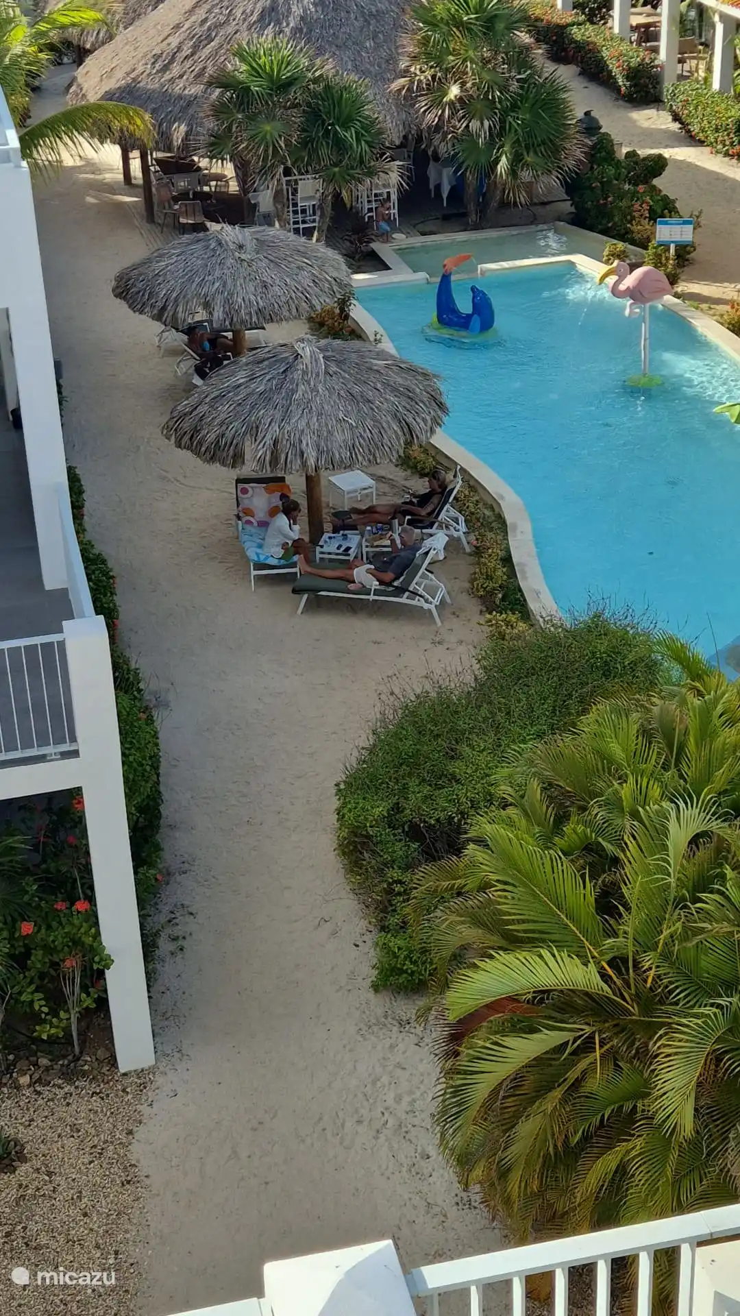 Genieße das ultimative Strandgefühl! Entspannen Sie sich auf den bequemen Sonnenliege unter den Palapas am Kinderbecken oder tauchen Sie direkt auf der anderen Seite der Bar und des Restaurants in das große Schwimmbecken. ????