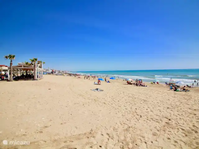 Location de Vacances Espagne, Costa Blanca, Torrevieja, penthouse - Casa La Familia La belle et vaste plage de La Mata.