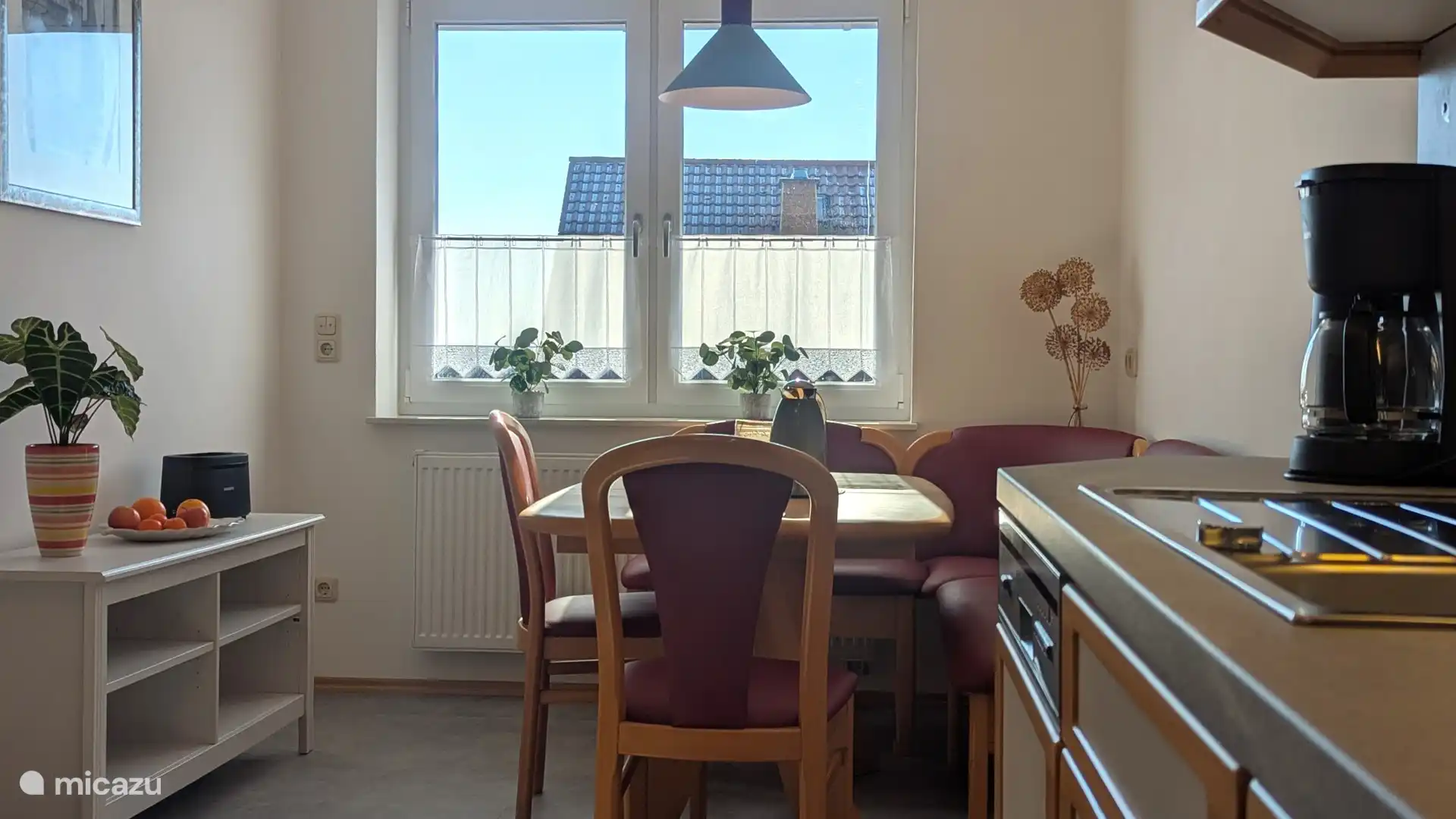 Licht eetgedeelte in de keuken