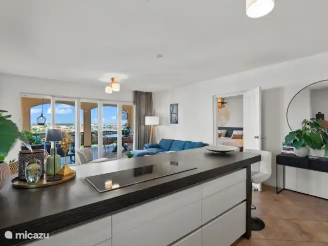 Vista del Sol, Jan Thiel | Curaçao, Banda Ariba (est), Jan Thiel - appartement Vue depuis la cuisine