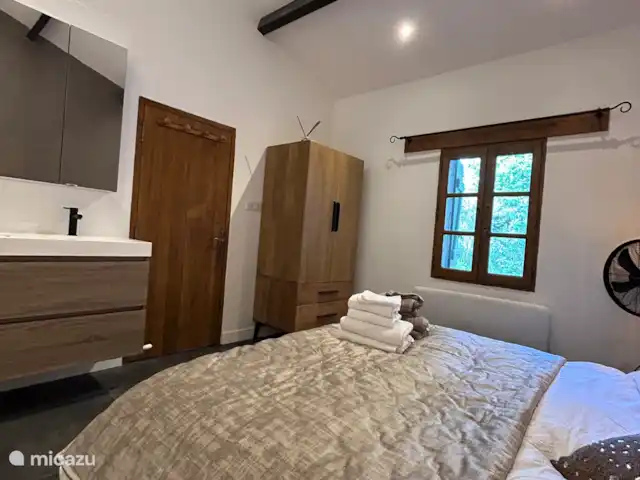 Location de Vacances France, Aude, Alzonne, villa - Maisons du Parc au Domaine le Puget Lavabo séparé dans la chambre principale