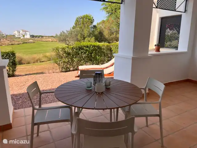 appartement huren in Spanje, Costa Cálida, Sucina – Zuidgericht gelijkvloers appartement Terras
