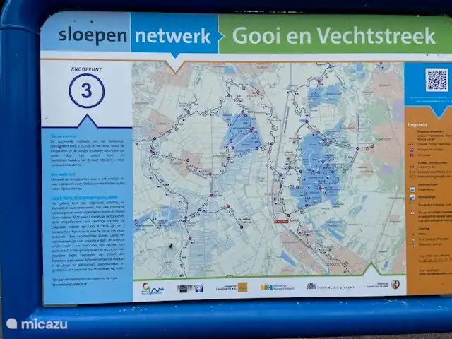 Fietsroute kaart in de omgeving langs de Vecht