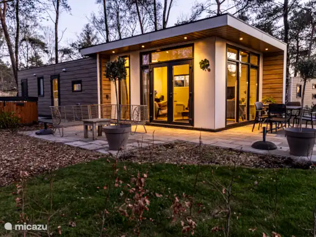 Location de Vacances Pays-Bas, Overijssel, Haarle, chalet - Trèfle à quatre feuilles Chalet 62 « Klavertje Vier » la nuit