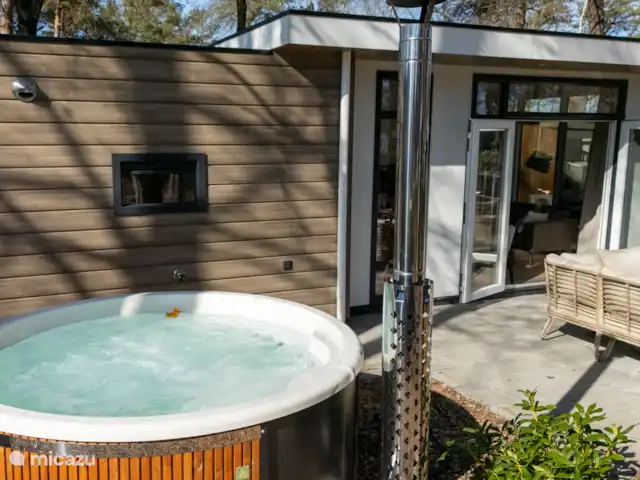 Location de Vacances Pays-Bas, Overijssel, Haarle, chalet - Trèfle à quatre feuilles Bain à remous au feu de bois