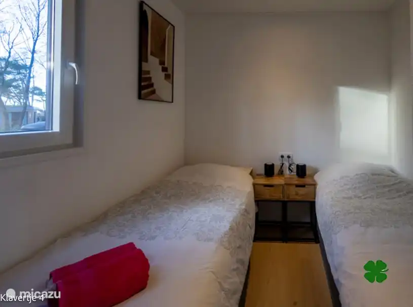 2 pers. Chambre avec lits simples de 0,90 x 2m