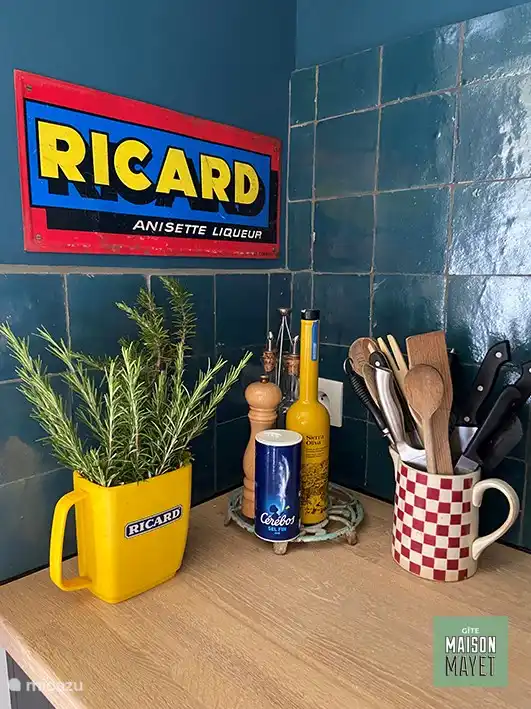 Arbeitsplatte mit Küchendetail