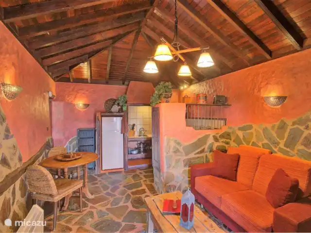 Wandelen, Spanje, La Palma, El Paso, gîte / cottage Hacienda La Centenaria Keuken