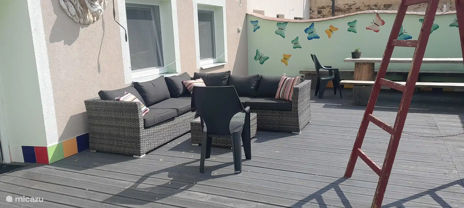 Loungebereich auf der Terrasse