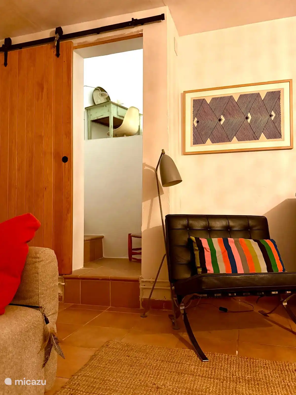 Vue du salon sur la 3ème chambre