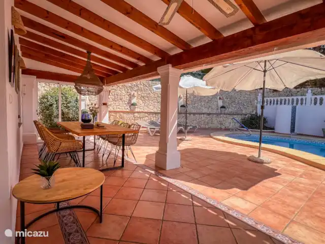 Villa La Fosca huren in Spanje, Costa Blanca, Benissa - villa Overdekt terras bij het zwembad