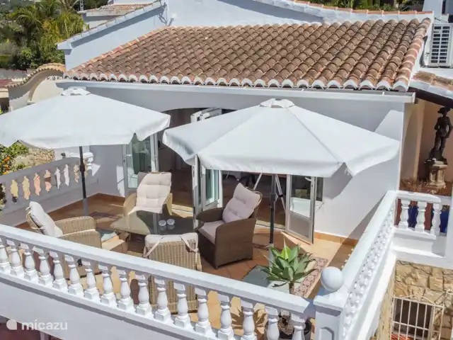 Villa La Fosca huren in Spanje, Costa Blanca, Benissa - villa Boven terras bij de woonkamer