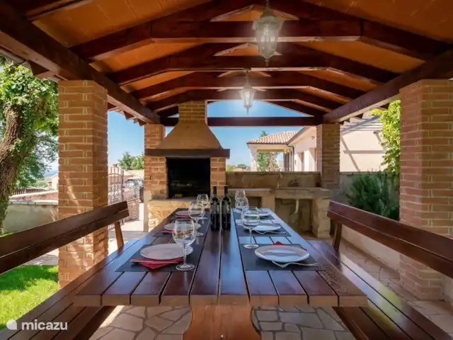 Villa Bellavista | Croatie, Istrie, Visnjan - villa Véranda + table à manger