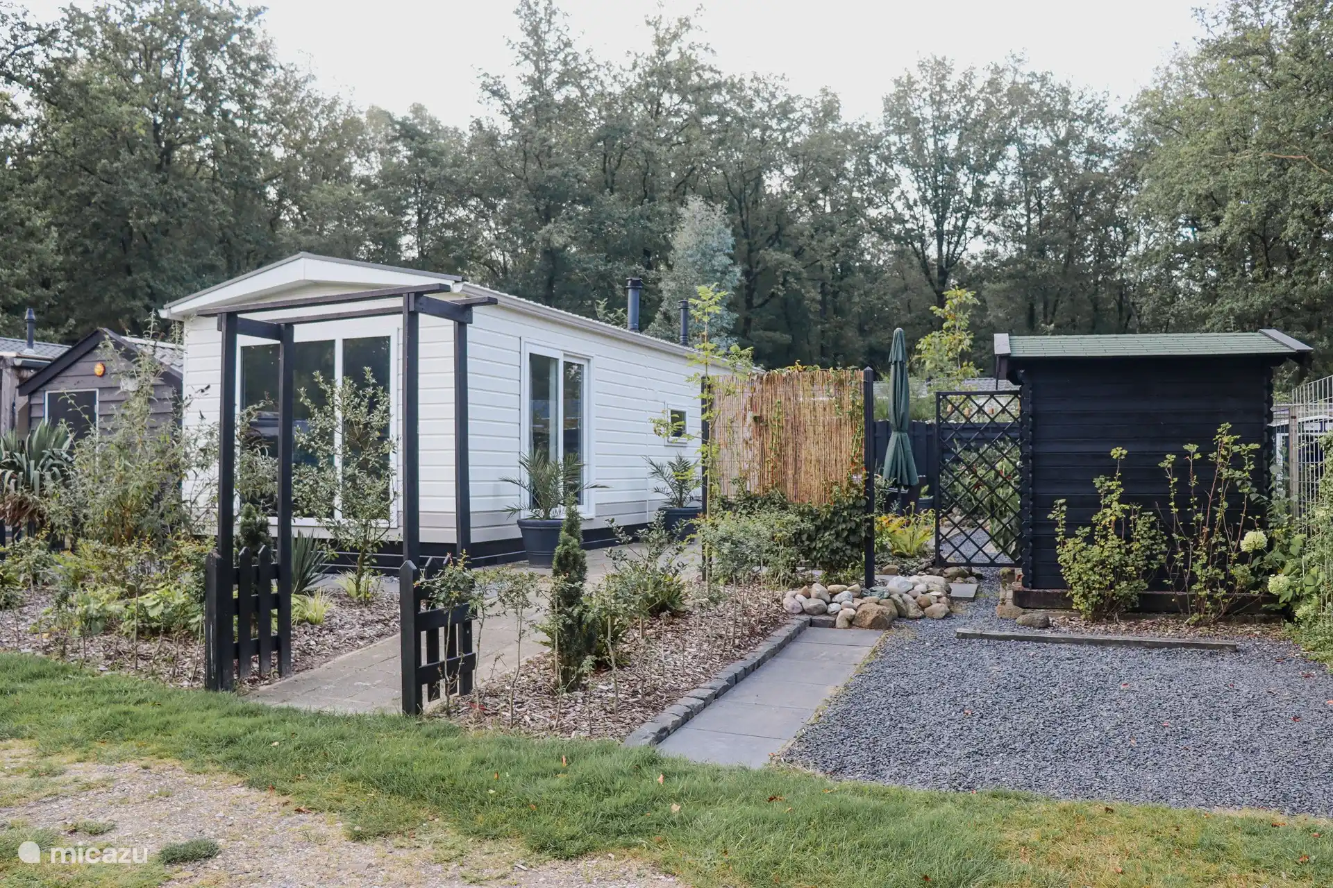 chalet in Overijssel, Niederlande – Ansicht des Feldes