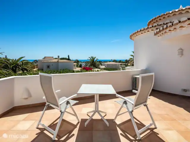 Carpe Diem | Portugal, Algarve, Carvoeiro - villa Grande terrasse extérieure à l’étage avec vue sur la mer.