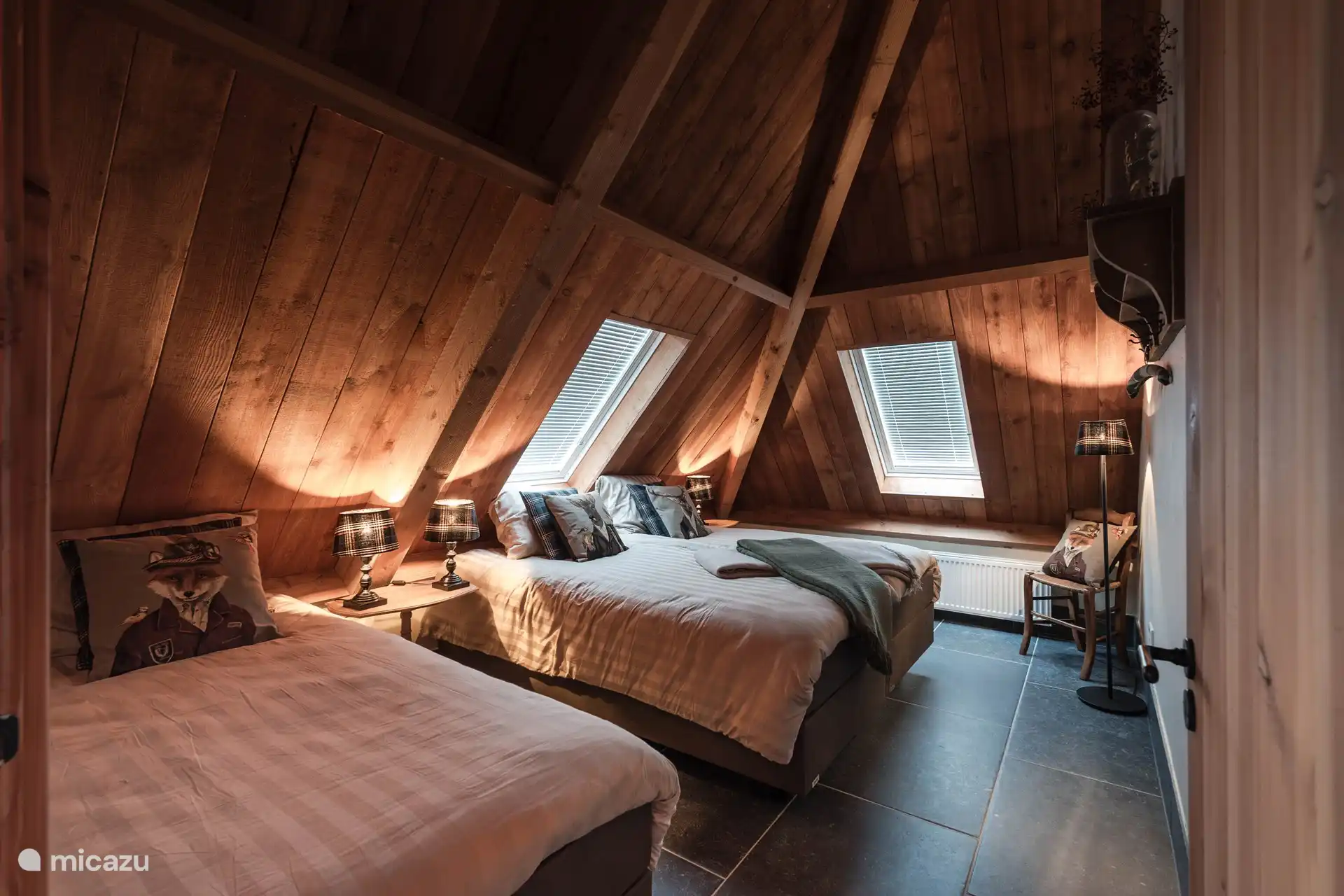 Schlafzimmer im ersten Stock Rural Twente - 't Koetshuis