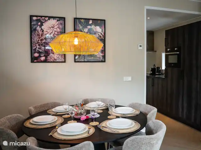Cabaña forestal Casa Kuin en Países Bajos, Overijssel, Haarle - chalet Mesa de comedor