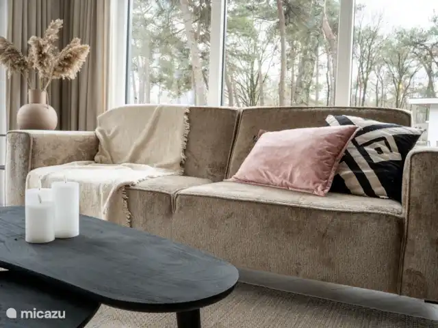 Cabaña forestal Casa Kuin en Países Bajos, Overijssel, Haarle - chalet Sala de estar