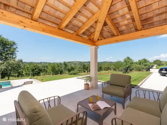 Villa Belci huren in Kroatië, Istrië, Pazin - villa veranda