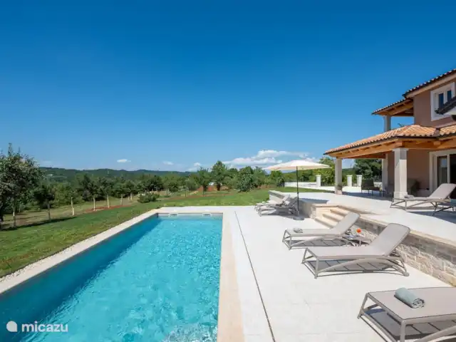 Villa Belci huren in Kroatië, Istrië, Pazin - villa zwembad + terras