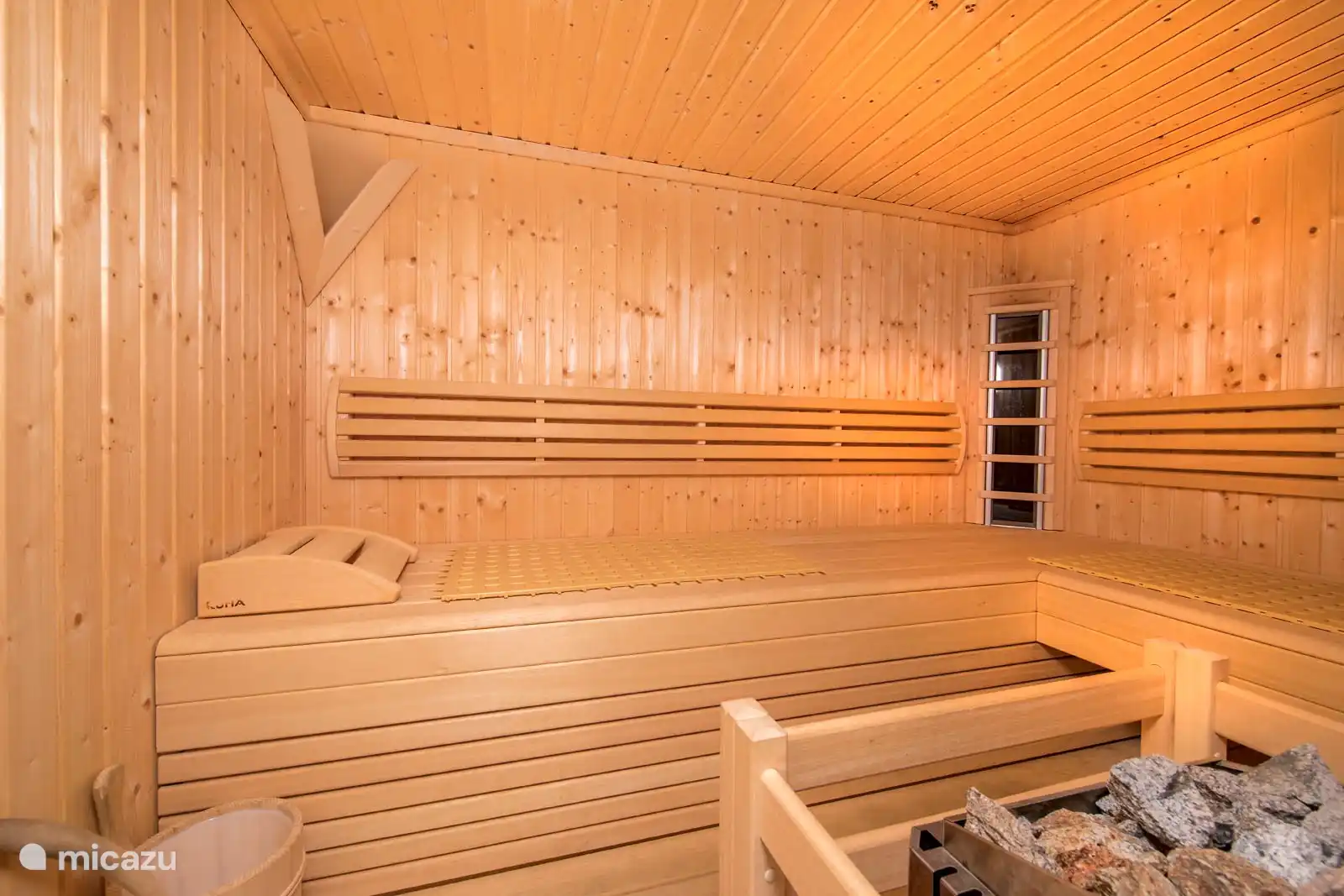 De privé sauna.