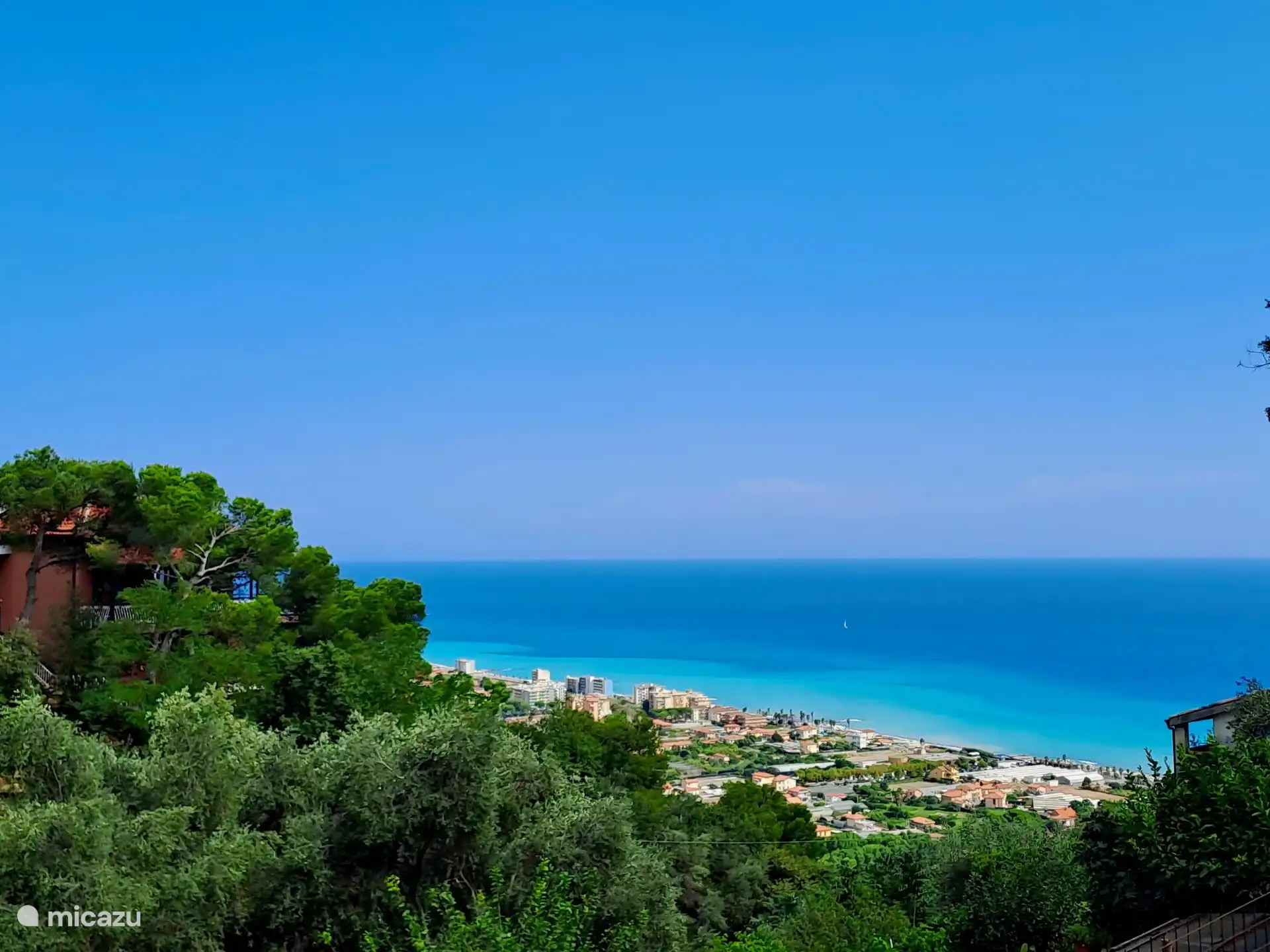 ferienhaus, Vallebona, Ligurien, Italien - Einfamilienhaus mit Meerblick