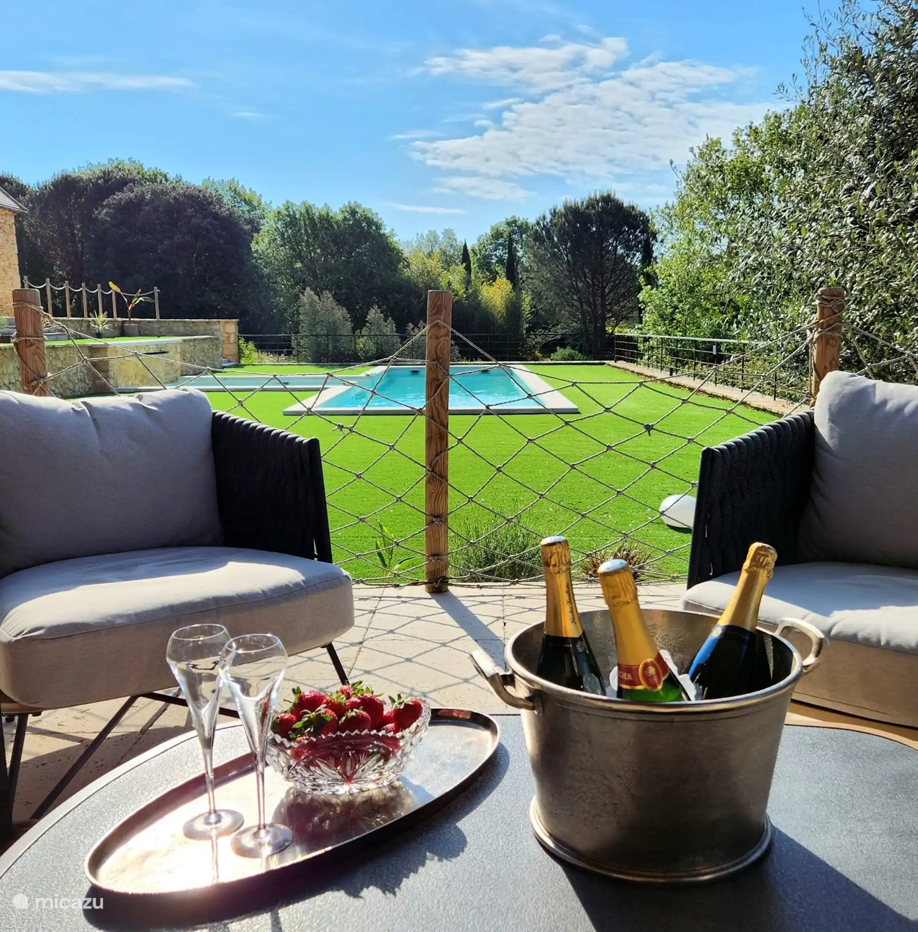 Blick vom 2-Bett-Ferienhaus