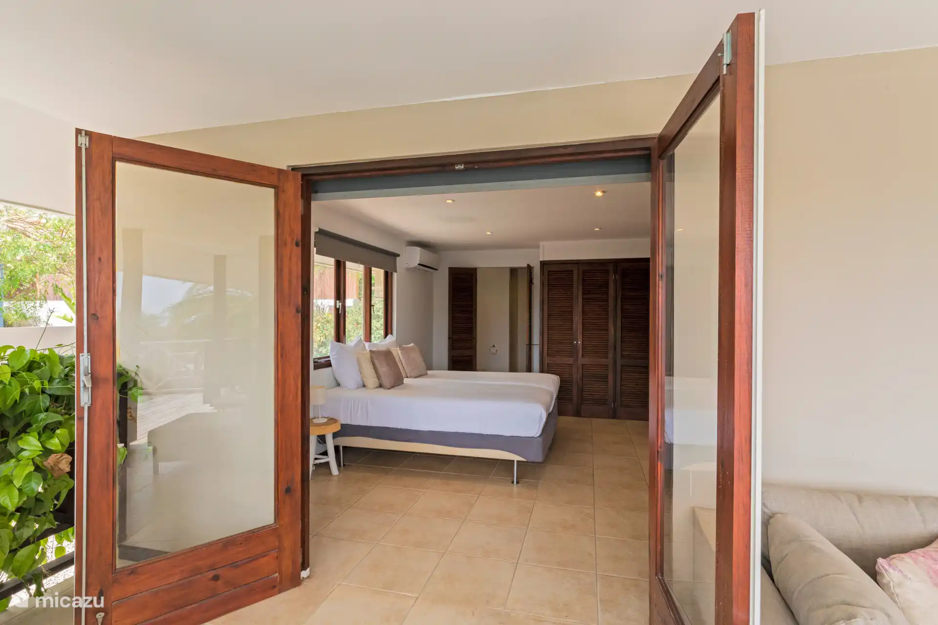 French doors to the terrace.