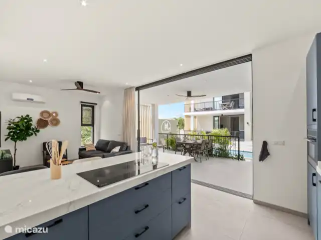 Location de Vacances Curaçao, Banda Ariba (est), Mambo Beach, appartement - Crystal Sands Resort Curaçao Vue depuis la cuisine