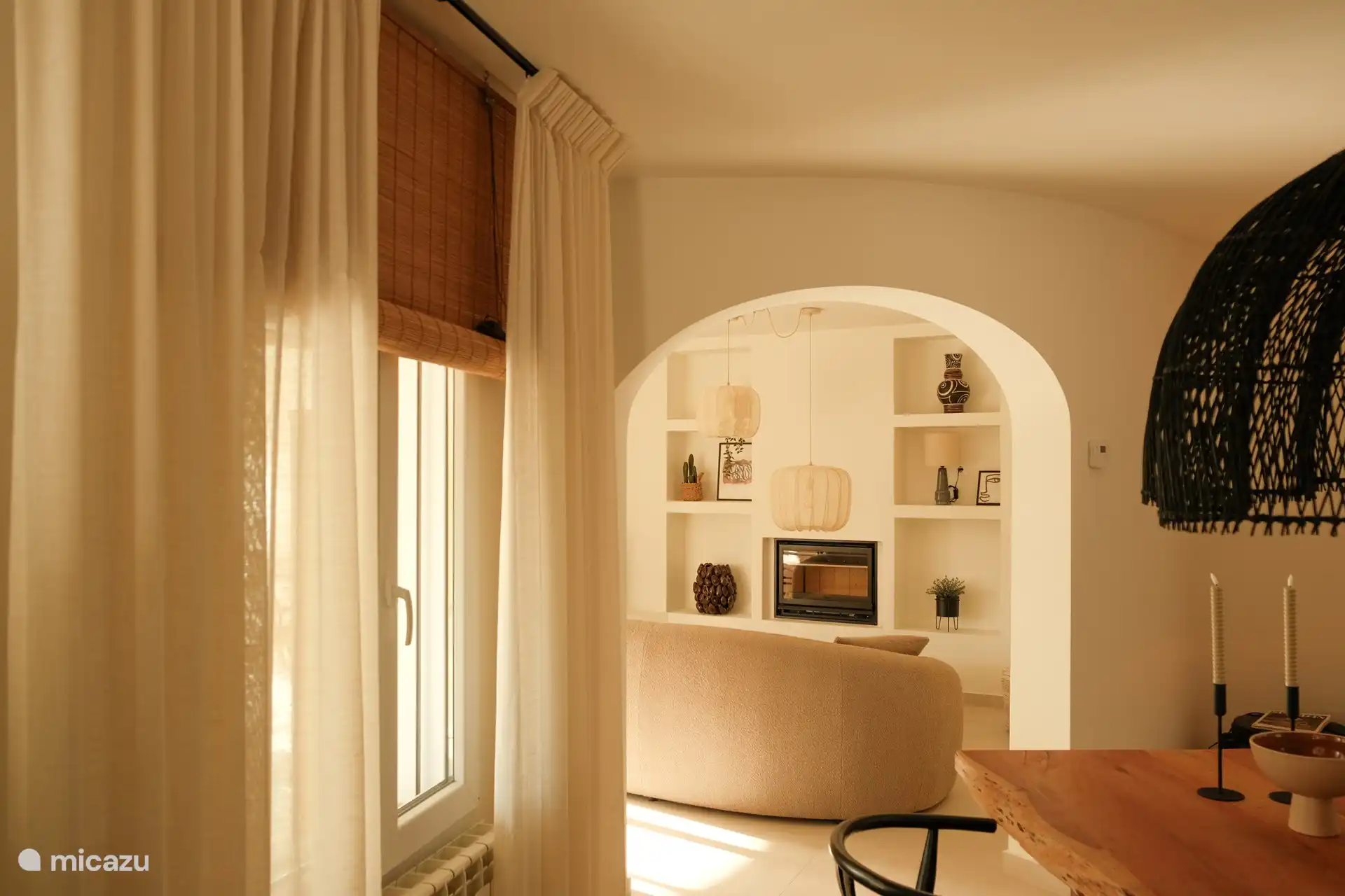 Una de las esquinas del salón