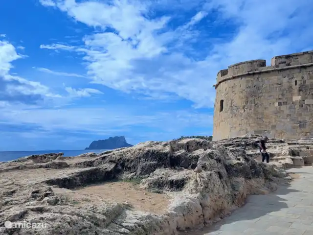 Casa Eva   huren in Spanje, Costa Blanca, Teulada - bungalow Moraira met zijn Castell direct aan het strand van Ampolla