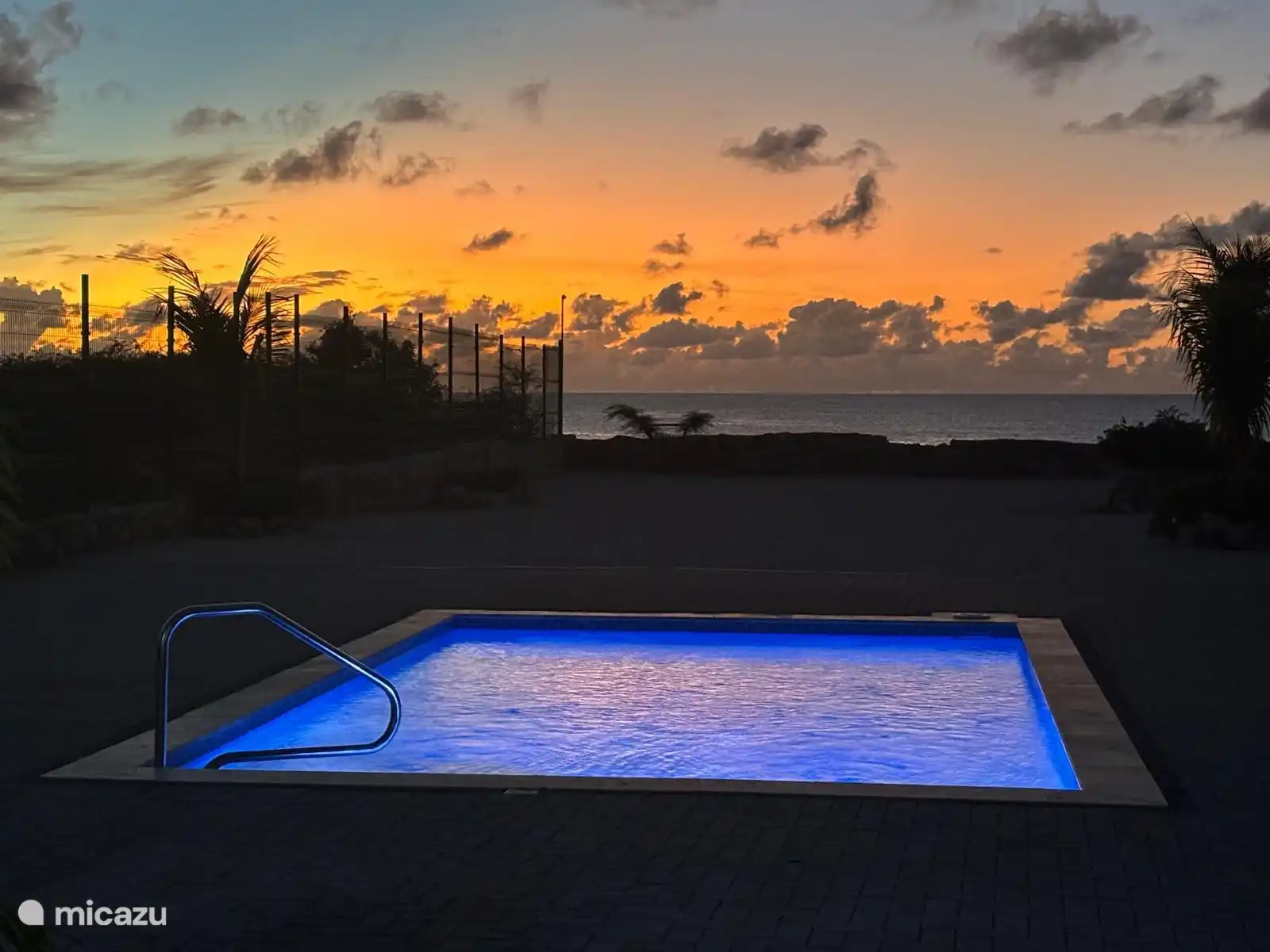 Blick auf den Sonnenuntergang 