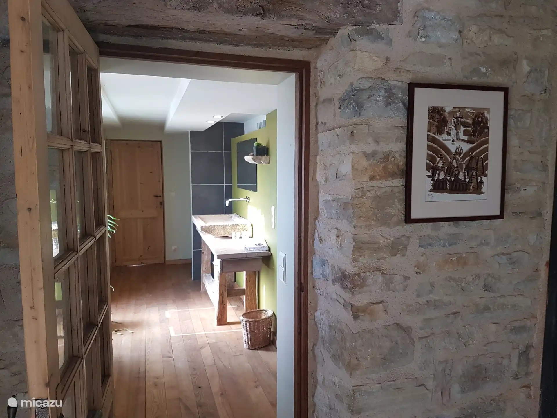 the bathroom of the family room