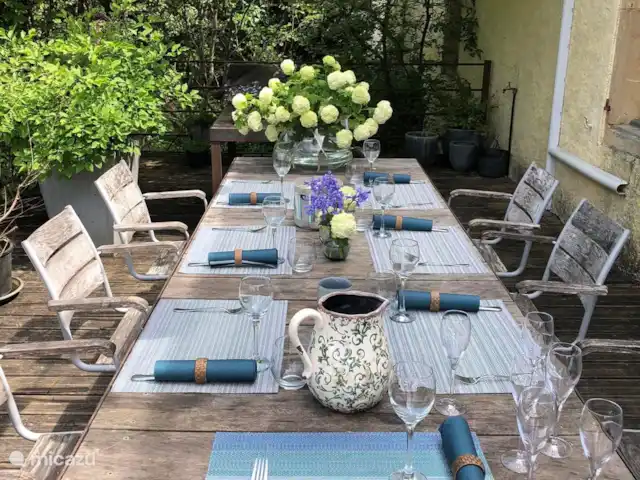 Mas De Cazes | France, Tarn-et-Garonne, Parisot - maison de vacances terrasse avec soleil du soir à l’arrière