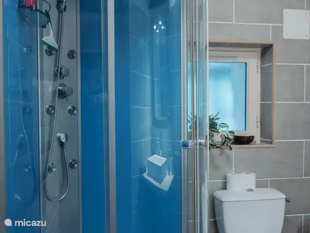Maison des Coeurs Perdus huren in Frankrijk, Bourgogne, Sainte-Colombe-des-Bois - vakantiehuis Badkamer en suite bij de Tuinkamer
