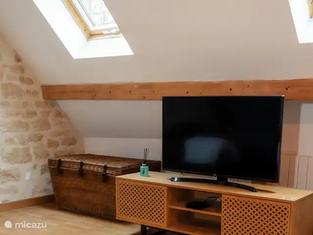 Maison des Coeurs Perdus huren in Frankrijk, Bourgogne, Sainte-Colombe-des-Bois - vakantiehuis Televisiekamer 1e verdieping