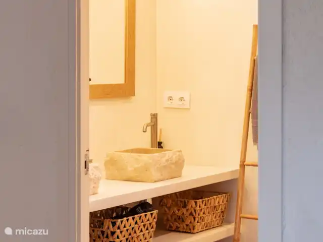 Casa Swart huren in Spanje, Costa Blanca, Jávea - vakantiehuis De badkamer met 2 wasbakken.