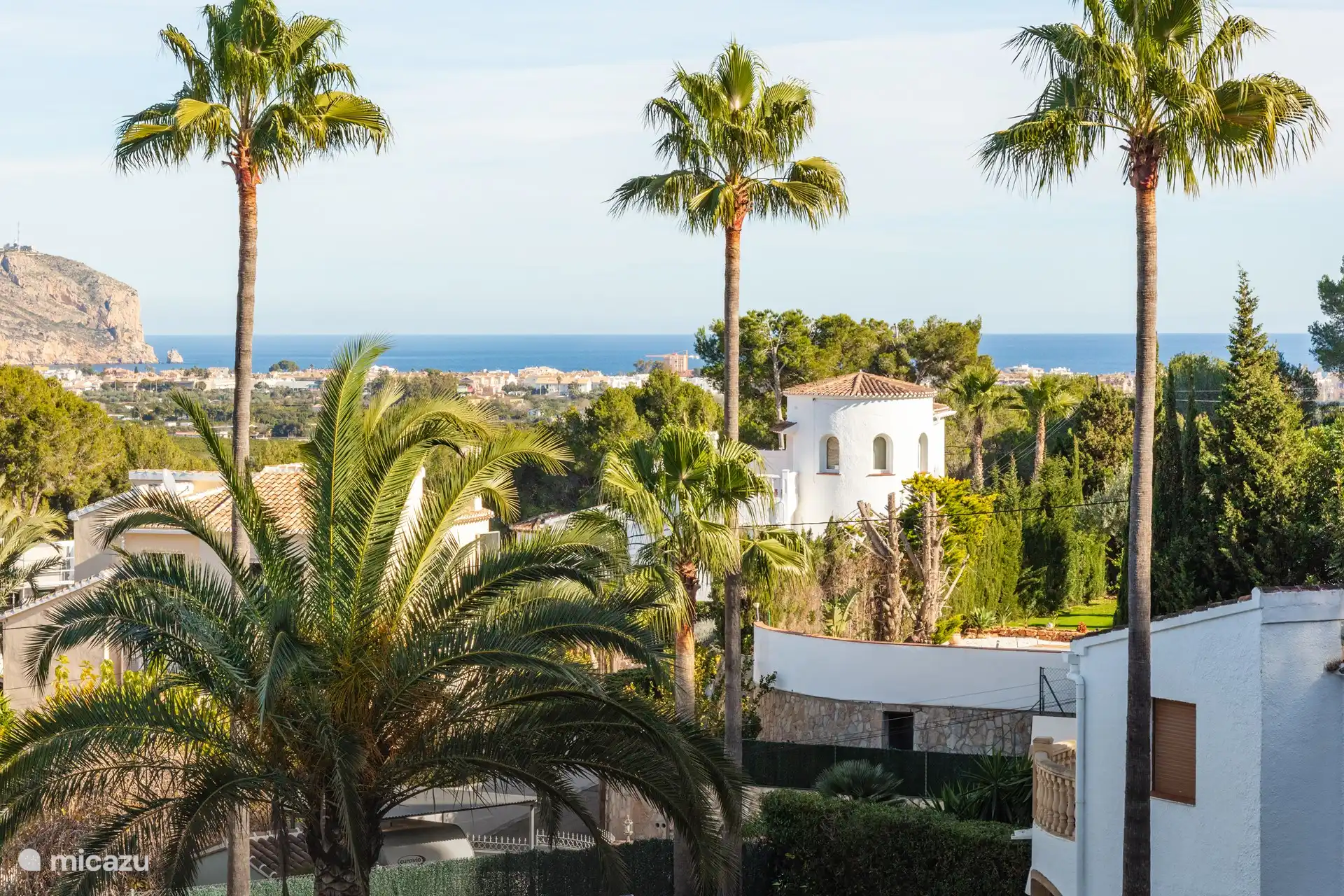 The view of the sea from the roof terrace