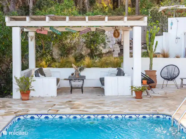 Casa Swart huren in Spanje, Costa Blanca, Jávea - vakantiehuis Lekker bij het zwembad zitten, in de veranda